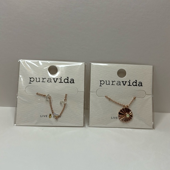 Pura Vida Rose Gold Necklace Set - Picture 2 of 6